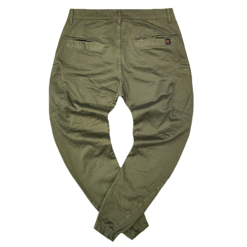 Cosi jeans - 62-otte - w23 - elasticated cargo - green