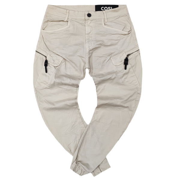 Cosi jeans - 62-otte - w23 - elasticated cargo - off white