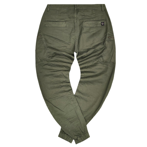 Cosi jeans - 62-otte - w23 - elasticated cargo - olive