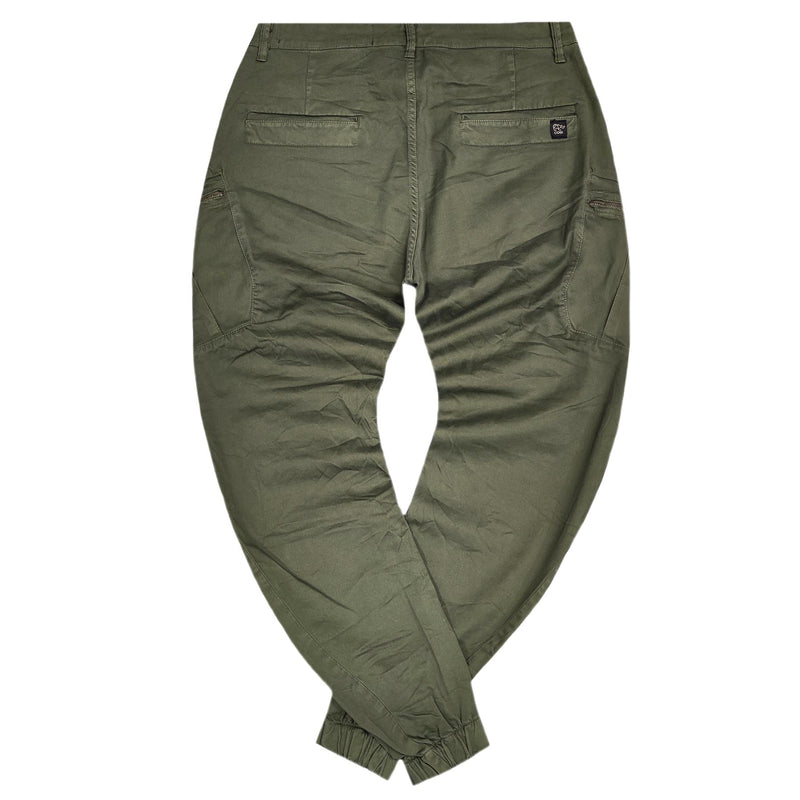 Ανδρικό Παντελόνι Cosi jeans - 62-otte - w23 - elasticated cargo λαδί