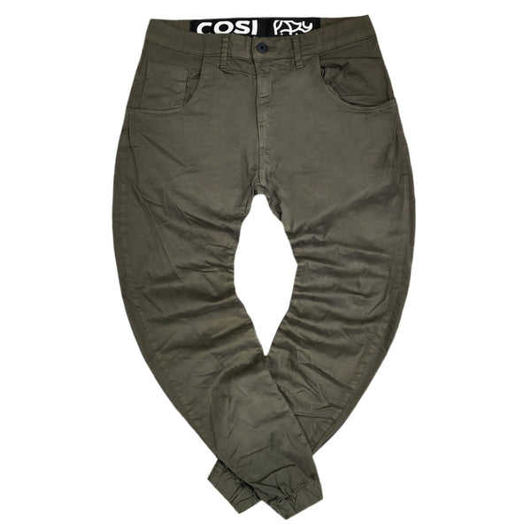 Cosi jeans - 62-tiago 55 - w23 - elasticated - khaki
