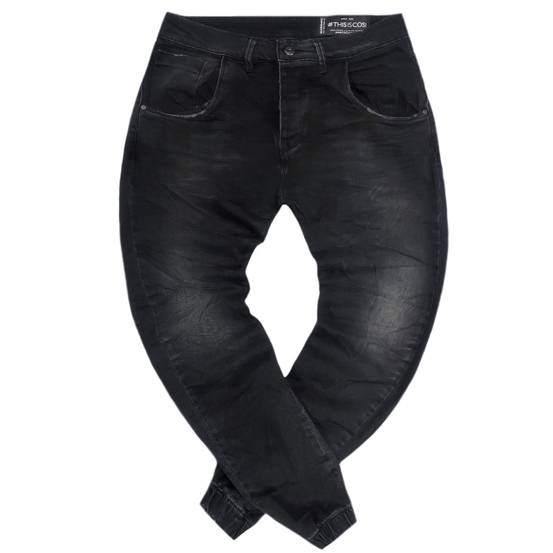 Cosi jeans - 62-tiago 90 - w23 - elasticated - black denim