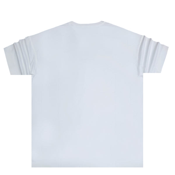 Ανδρική κοντομάνικη μπλούζα Cosi jeans - 62-W23-01 - simple handcrafted logo t-shirt λευκό