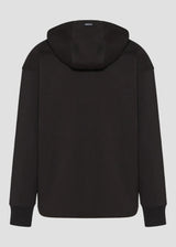 Αδρική ζακέτα με κουκούλα Vinyl Art Clothing - 62626-01 - premium cotton oversized - signature move jacket μαύρο