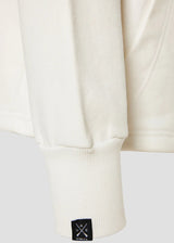 Αδρική ζακέτα με κουκούλα Vinyl Art Clothing - 62626-02 - premium cotton oversized - signature move jacket λευκό