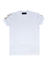 Ανδρική κοντομάνικη μπλούζα Vinyl Art Clothing - 62723-02 - cotton regular fit - golden aura t-shirt  λευκό