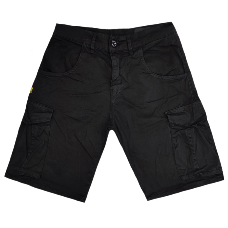 Ανδρική βερμούδα υφασμάτινη cargo Cosi jeans - 63-CANTONE - cargo shorts μαύρο