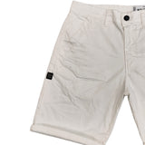 Ανδρική βερμούδα υφασμάτινη Cosi jeans - 63-CUORI - simple paint splatter shorts λευκό