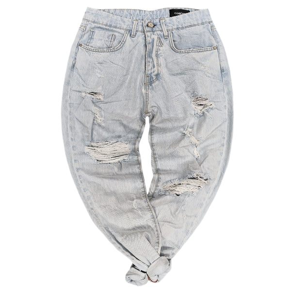 Ανδρικό Jean Παντελόνι Cosi jeans - 63-matto 3 - ripped denim - SS24 ανοιχτό μπλε