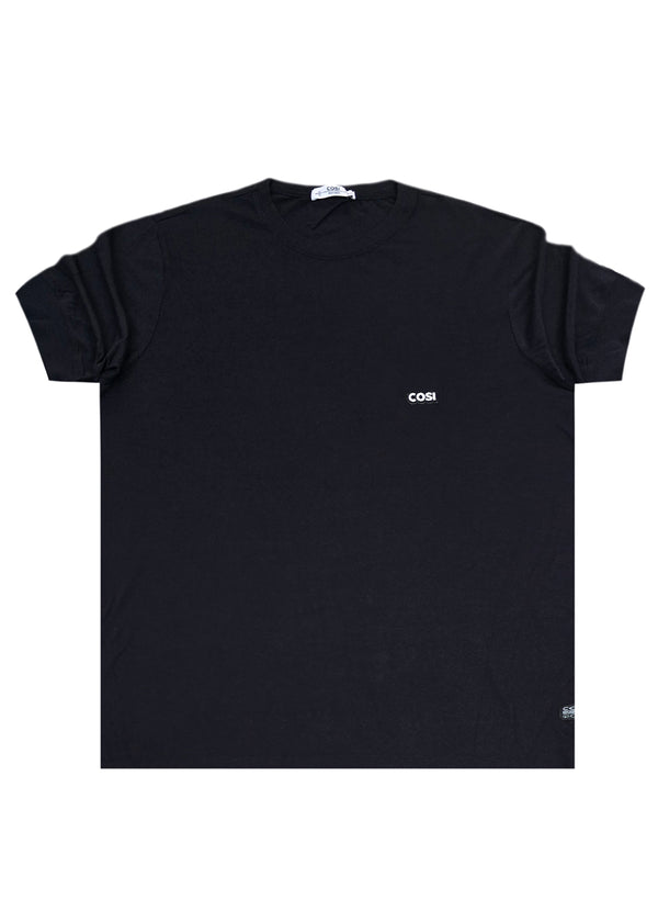 Ανδρική κοντομάνικη μπλούζα Cosi jeans - 63 - S 24 72 - regular fit tee μαύρο