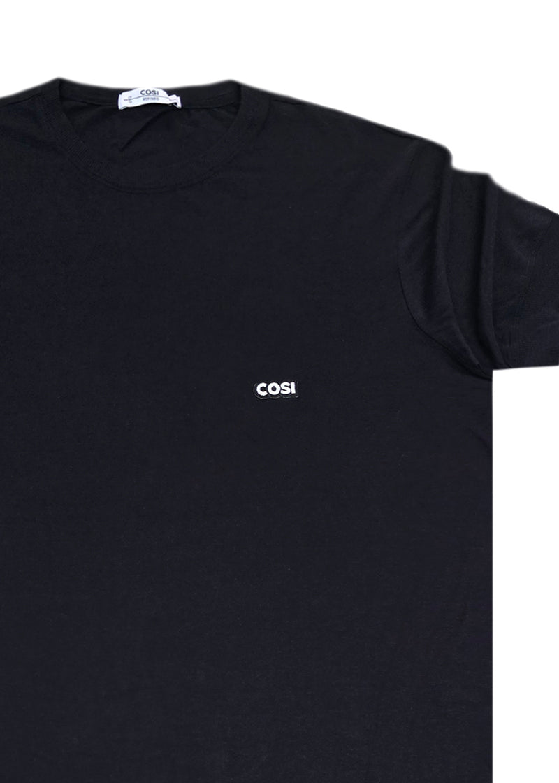 Ανδρική κοντομάνικη μπλούζα Cosi jeans - 63 - S 24 72 - regular fit tee μαύρο