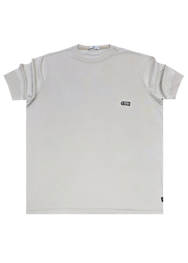 Ανδρική κοντομάνικη μπλούζα Cosi jeans - 63 - S 24 72 - regular fit tee μπεζ