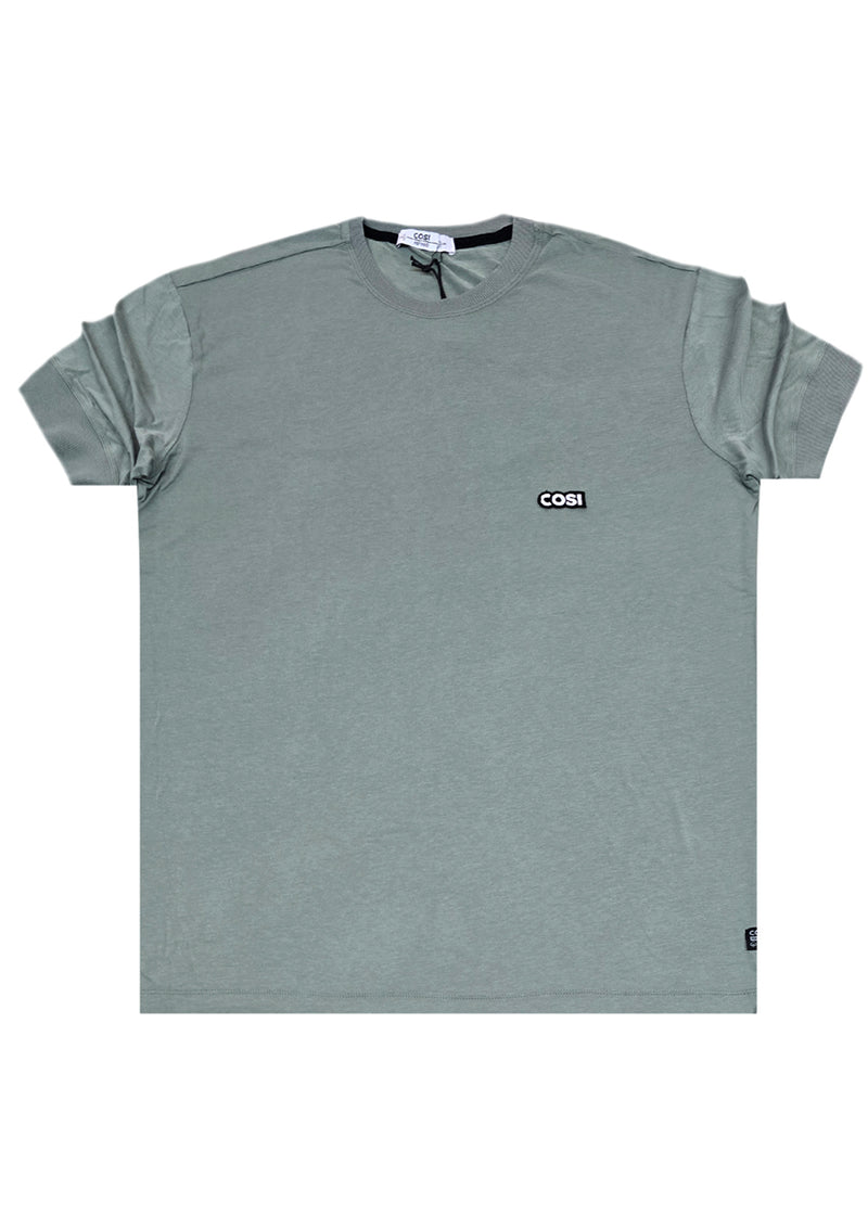 Ανδρική κοντομάνικη μπλούζα Cosi jeans - 63 - S 24 72 - regular fit tee χακί