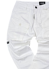 Ανδρικό παντελόνι κάργκο Cosi Jeans - 63 - TOZZI - cargo pants regular fit λευκό