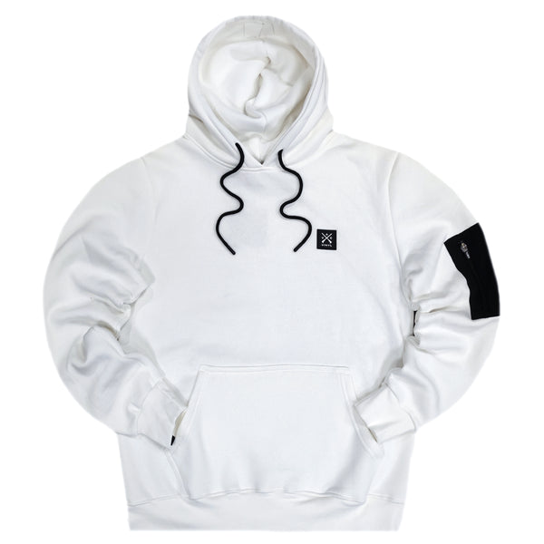 Vinyl art clothing - 63011-02 - essential pocketed hoodie - white