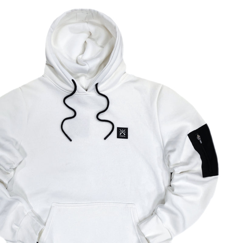 Vinyl art clothing - 63011-02 - essential pocketed hoodie - white