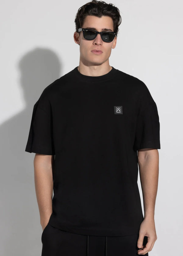 Αντρική κοντομάνικη μπλούζα Vinyl Art Clothing - 63516-01 - teddy bear back oversized tee  μαύρο