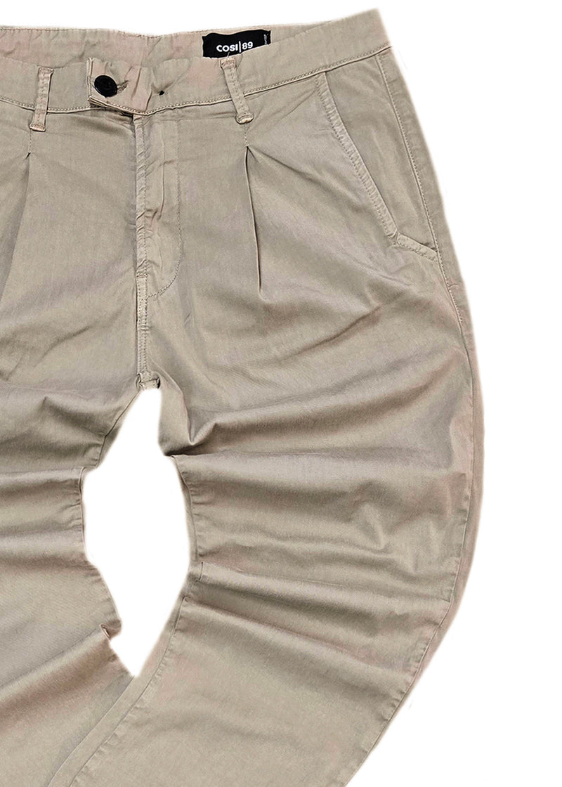 Ανδρικό υφασμάτινο παντελόνι  Cosi Jeans - 64 -ROSSETI 80 - fabric pants regular fit σκούρο μπεζ