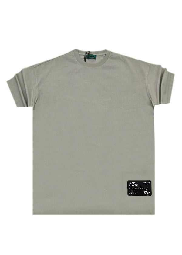 Ανδρική κοντομάνικη μπλούζα Cosi jeans - 64-w24-01 - regular fit tee χακί