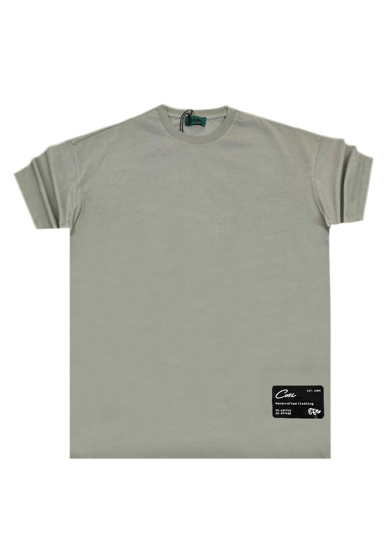 Ανδρική κοντομάνικη μπλούζα Cosi jeans - 64-w24-01 - regular fit tee χακί