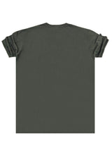 Ανδρική κοντομάνικη μπλούζα Cosi jeans - 64-w24-01 - regular fit tee σκούρο χακί