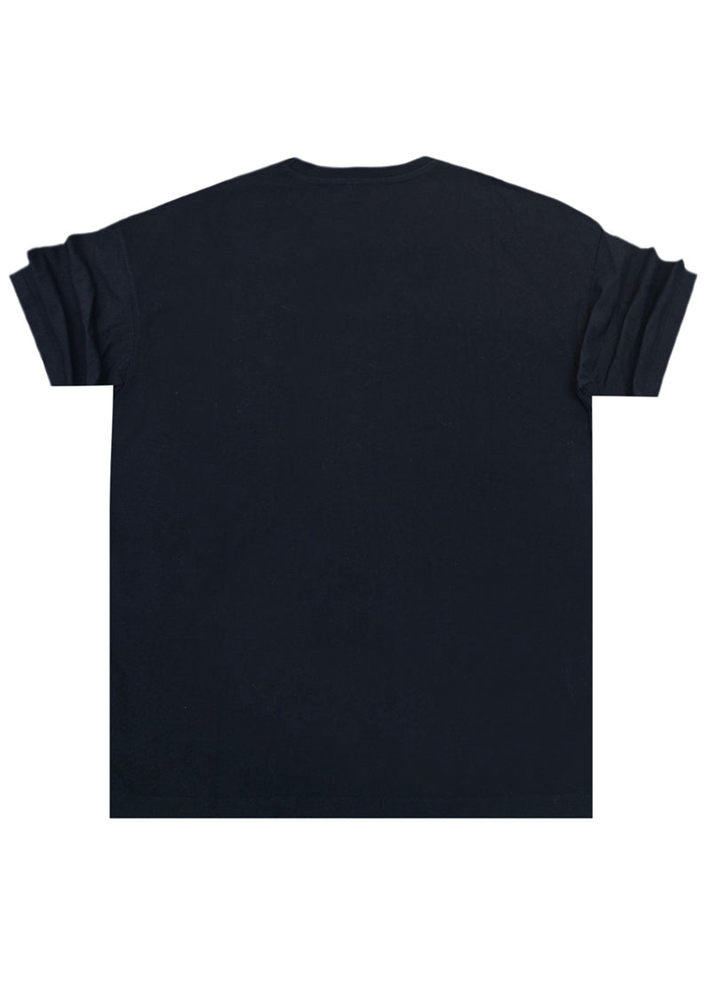 Ανδρική κοντομάνικη μπλούζα Cosi jeans - 64-w24-02 - regular fit tee μαύρο
