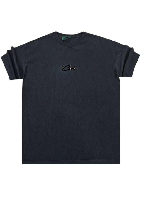 Ανδρική κοντομάνικη μπλούζα Cosi jeans - 64-w24-02 - regular fit tee σκούρο γκρι