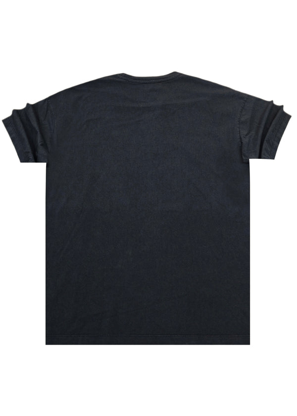 Ανδρική κοντομάνικη μπλούζα Cosi jeans - 64-w24-02 - regular fit tee σκούρο γκρι