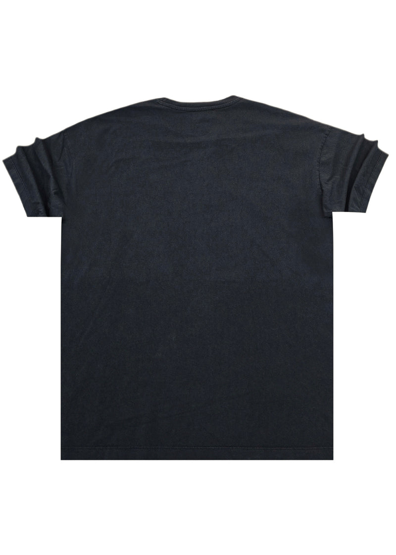 Ανδρική κοντομάνικη μπλούζα Cosi jeans - 64-w24-02 - regular fit tee σκούρο γκρι