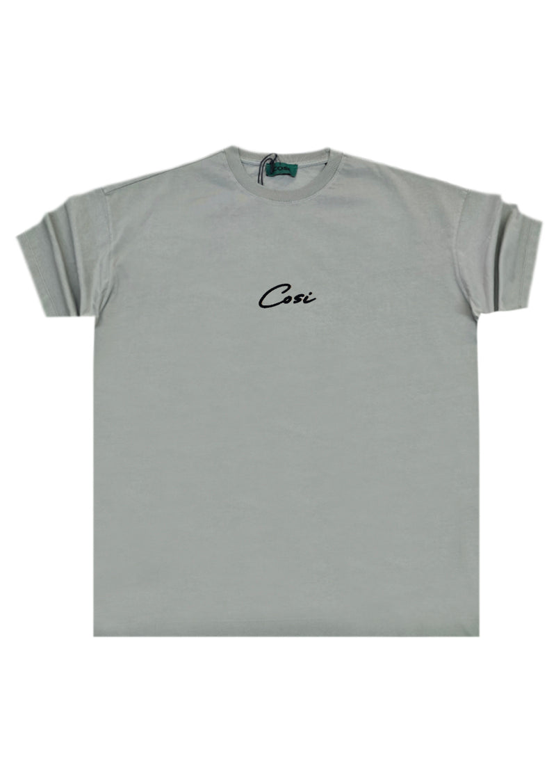 Ανδρική κοντομάνικη μπλούζα Cosi jeans - 64-w24-02 - regular fit tee ανοιχτό χακί