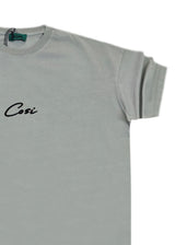 Ανδρική κοντομάνικη μπλούζα Cosi jeans - 64-w24-02 - regular fit tee ανοιχτό χακί
