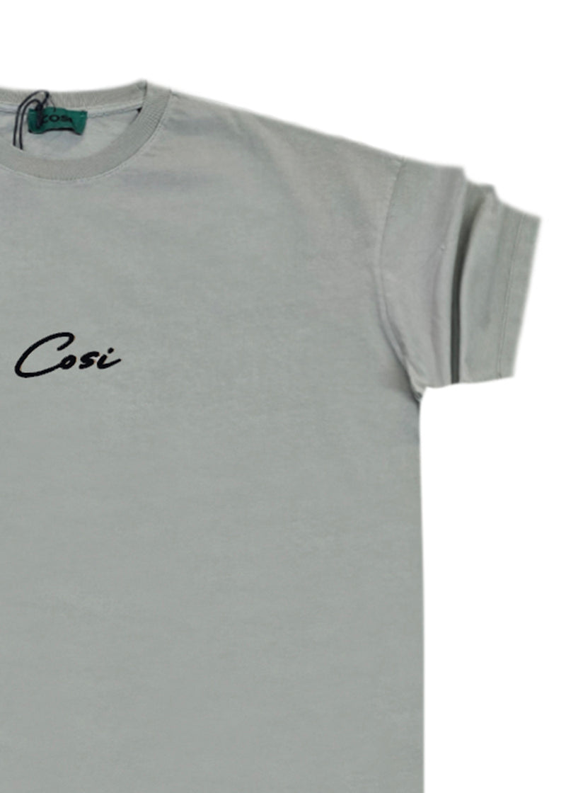 Ανδρική κοντομάνικη μπλούζα Cosi jeans - 64-w24-02 - regular fit tee ανοιχτό χακί