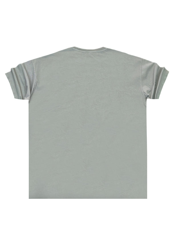 Ανδρική κοντομάνικη μπλούζα Cosi jeans - 64-w24-02 - regular fit tee ανοιχτό χακί