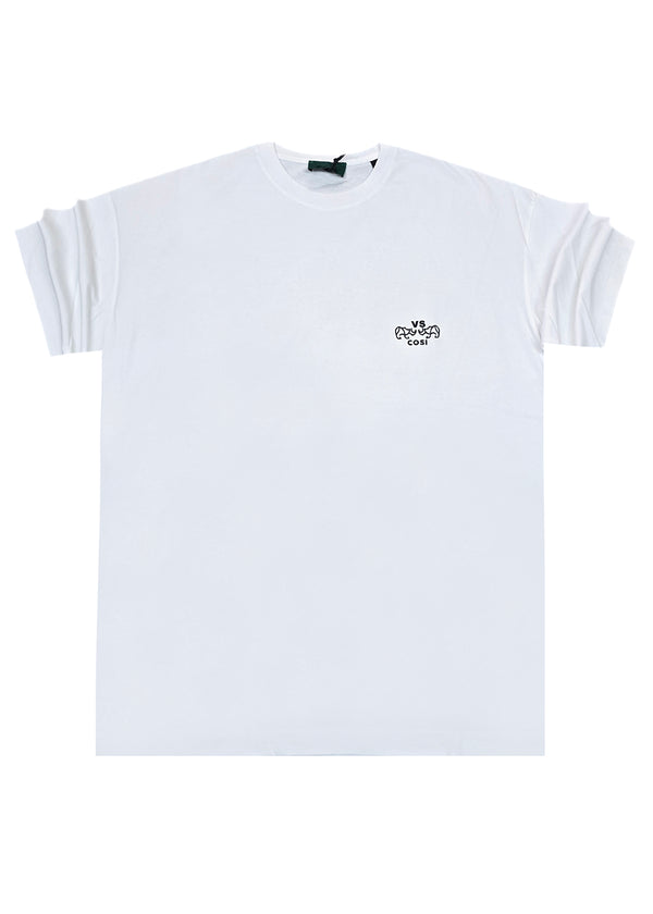 Ανδρική κοντομάνικη μπλούζα Cosi jeans - 64-w24-05 - regular fit tee λευκό