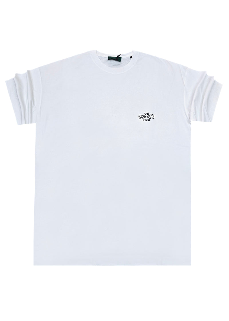 Ανδρική κοντομάνικη μπλούζα Cosi jeans - 64-w24-05 - regular fit tee λευκό
