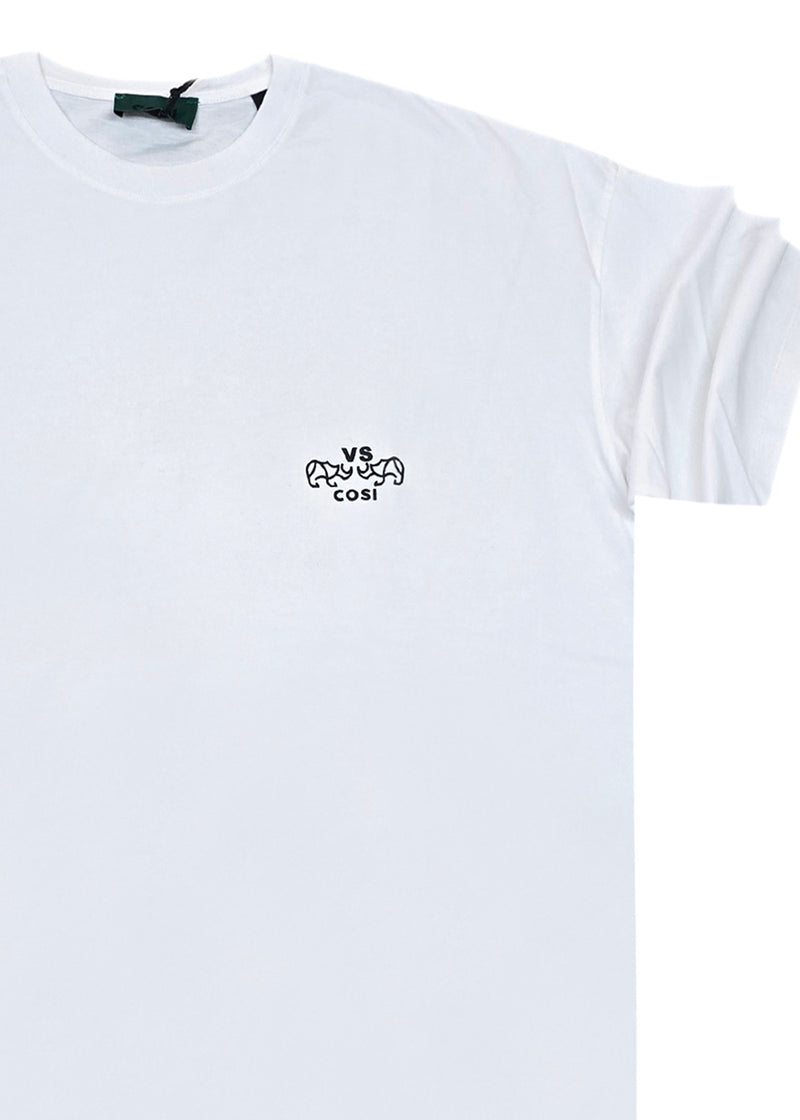Ανδρική κοντομάνικη μπλούζα Cosi jeans - 64-w24-05 - regular fit tee λευκό