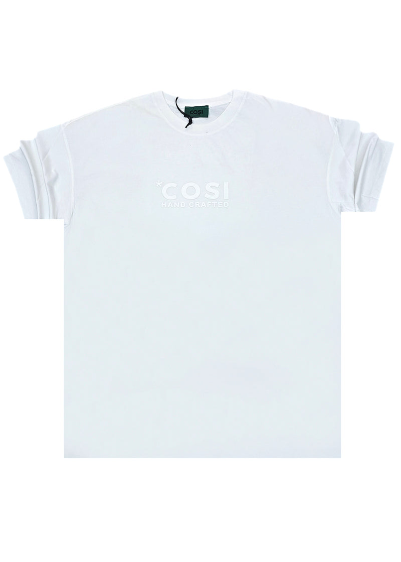 Ανδρική κοντομάνικη μπλούζα Cosi jeans - 64-W24-10 - regular fit tee λευκό