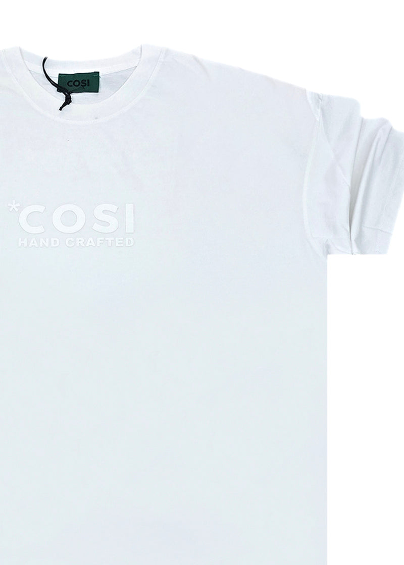 Ανδρική κοντομάνικη μπλούζα Cosi jeans - 64-W24-10 - regular fit tee λευκό