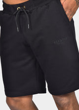 CLEVER CLOTHING Ανδρική βερμούδα μαύρη Simple Logo CT-26640-black
