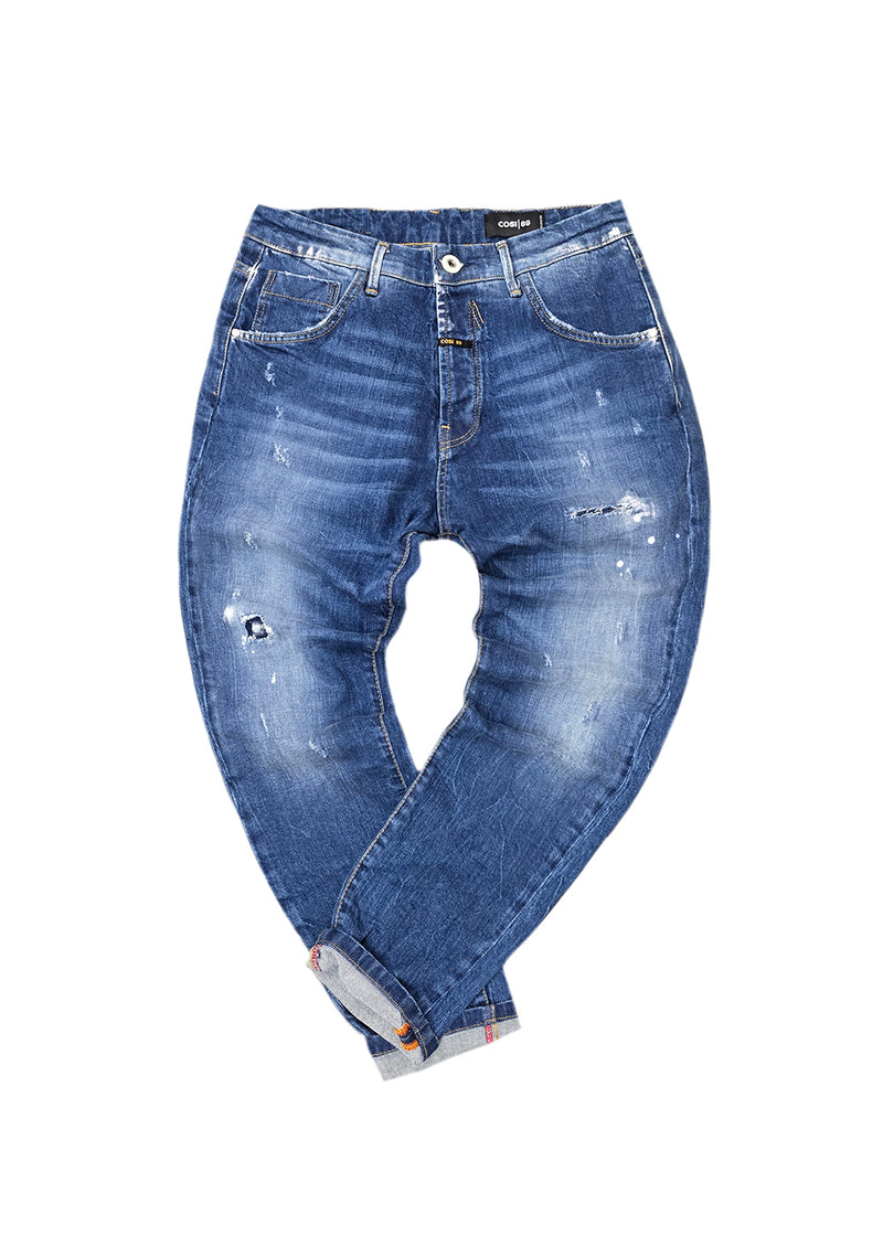 Ανδρικό τζιν παντελόνι Cosi Jeans - 65-APPIO 1- jeans regular fit σκούρο μπλε