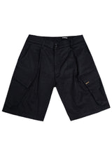 Ανδρική υφασμάτινη βερμούδα κάργκο Cosi Jeans - 65-ASSAI - ss25 - fabric cargo shorts μαύρο
