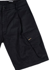 Ανδρική υφασμάτινη βερμούδα κάργκο Cosi Jeans - 65-ASSAI - ss25 - fabric cargo shorts μαύρο