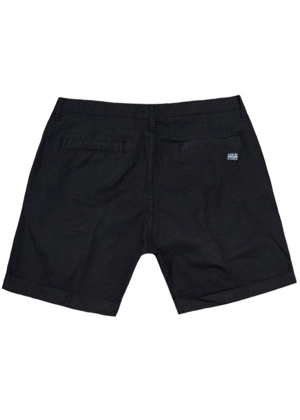 Ανδρική υφασμάτινη βερμούδα  Cosi Jeans -65-GRETO - fabric regular fit shorts μαύρο