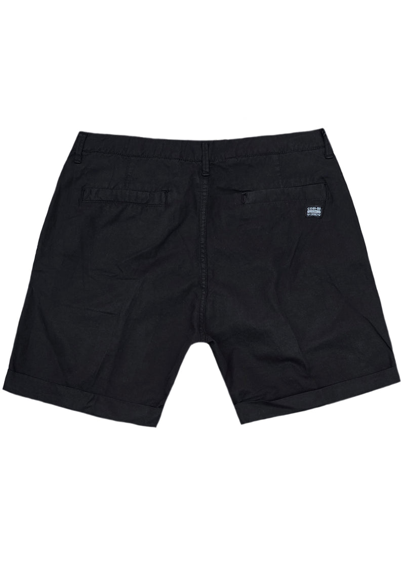 Ανδρική υφασμάτινη βερμούδα  Cosi Jeans -65-GRETO - fabric regular fit shorts μαύρο