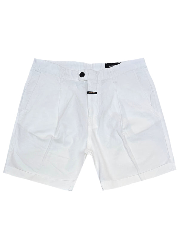 Ανδρική υφασμάτινη βερμούδα  Cosi Jeans -65-GRETO - fabric regular fit shorts λευκό