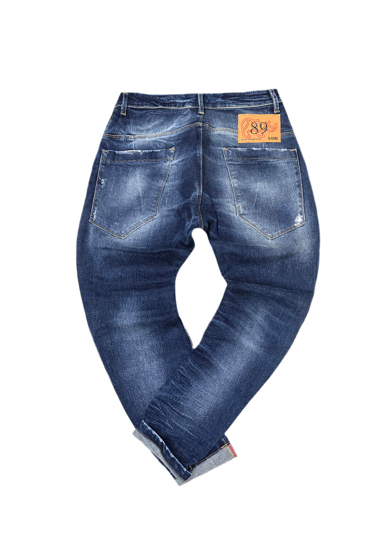 Ανδρικό τζιν παντελόνι Cosi Jeans - 65-MIURA 1- jeans regular fit σκούρο μπλε