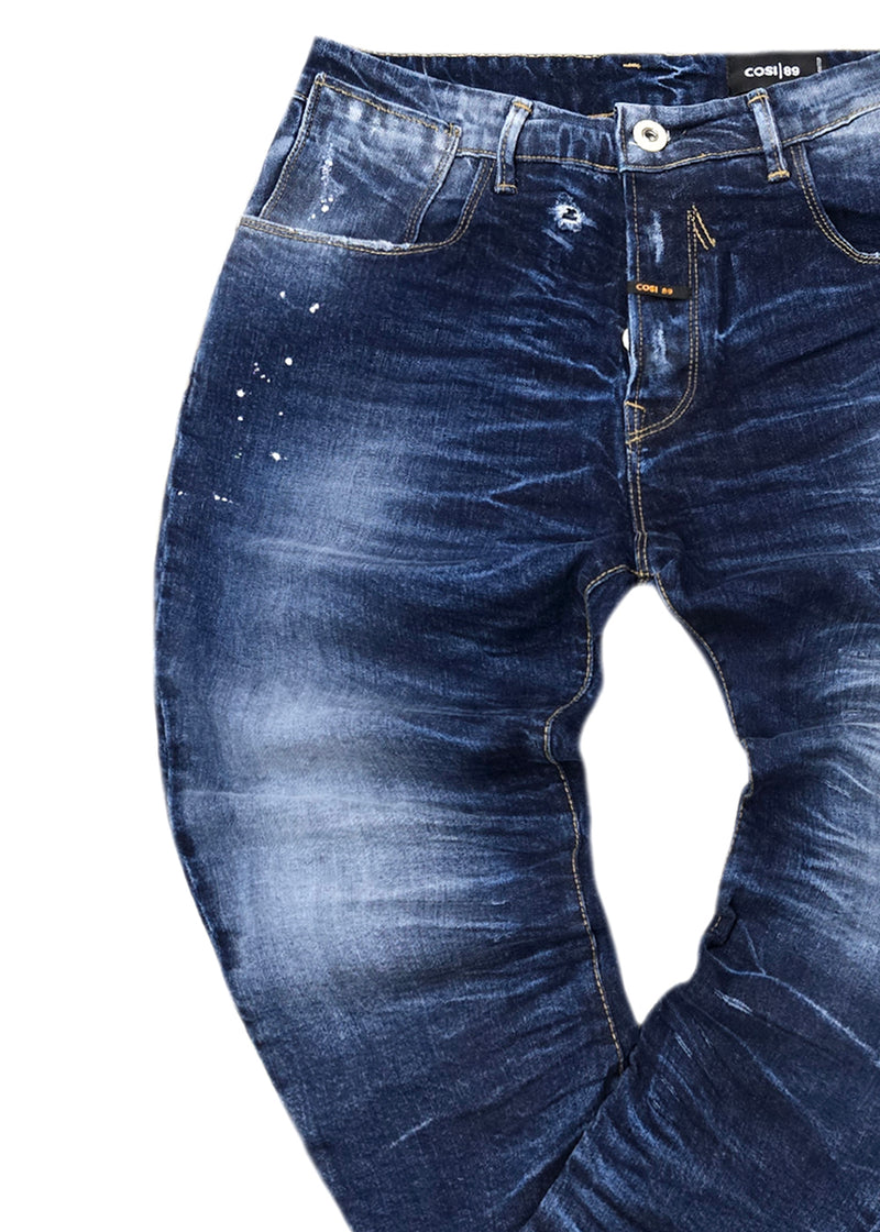 Ανδρικό τζιν παντελόνι Cosi Jeans - 65-MIURA 4- jeans regular fit σκούρο μπλε