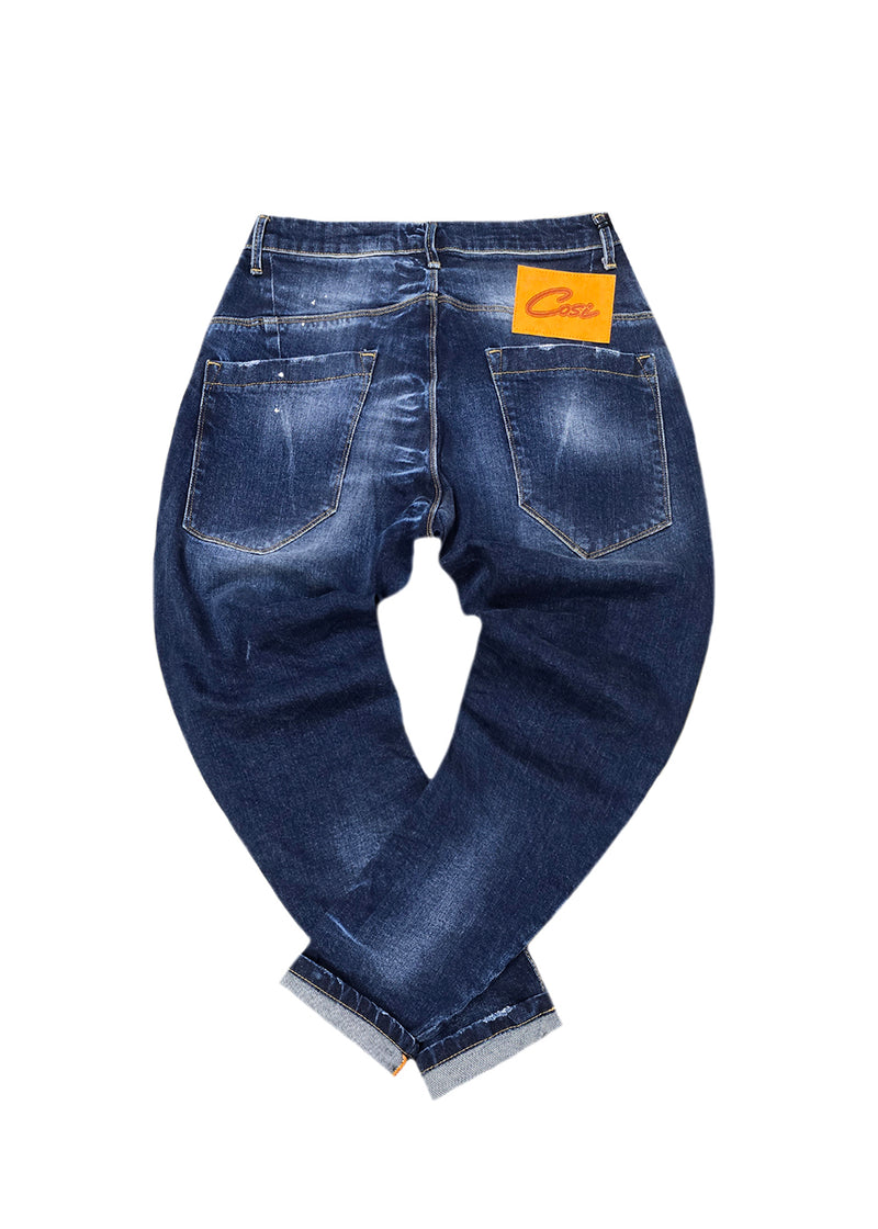 Ανδρικό τζιν παντελόνι Cosi Jeans - 65-MIURA 4- jeans regular fit σκούρο μπλε