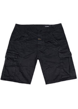 Ανδρική κάργκο βερμούδα υφασμάτινη Cosi Jeans - 65-MUORE - regular fit cargo fabric shorts μαύρο