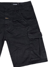 Ανδρική κάργκο βερμούδα υφασμάτινη Cosi Jeans - 65-MUORE - regular fit cargo fabric shorts μαύρο